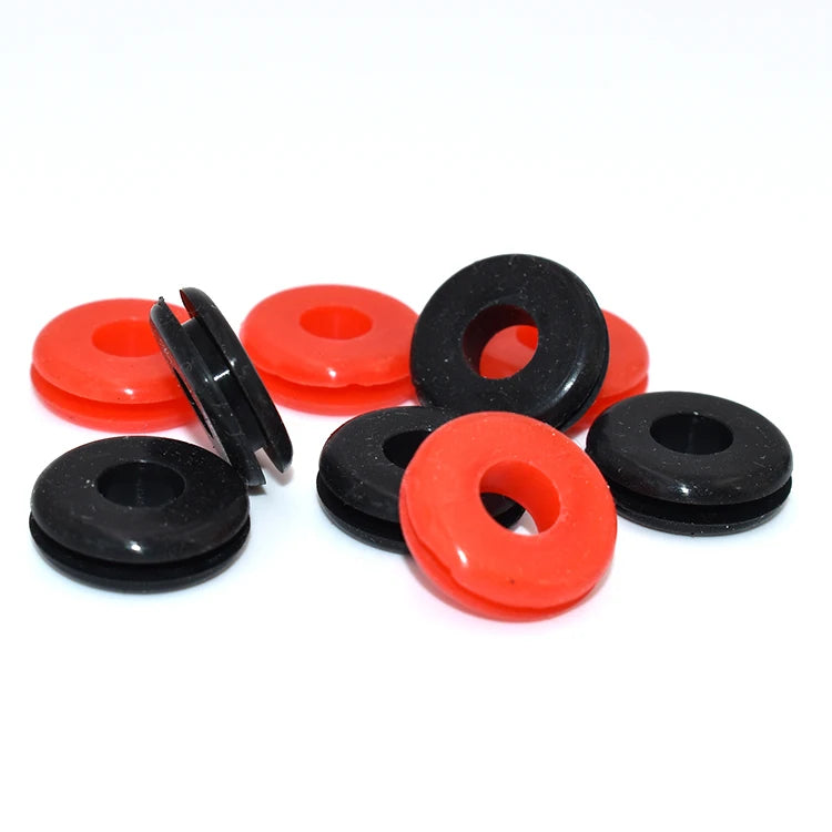 OEM Custom Made NBR Rubber Stopper Soft Small Rubber Flexible Grommet Seal Kits for Wire Cables