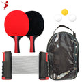 2020  New Table Tennis Paddle Set Poplar Board Retractable Table Tennis Net Sets Black Piongpong Racket