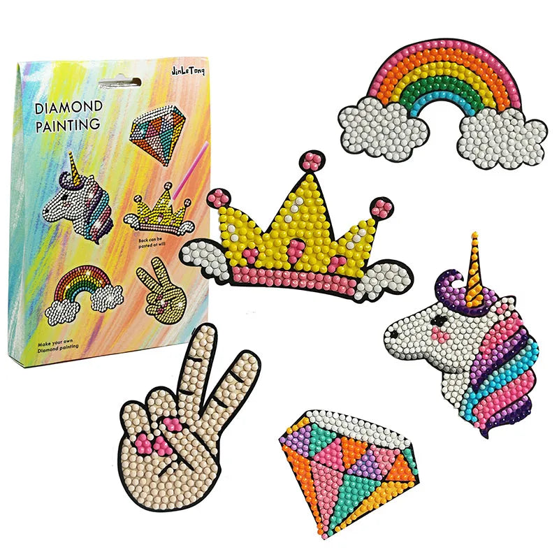 Decor 3D Puzzle Crown Picture Handmade DIY Blocks Puzzle Diamond Painting