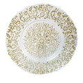 Eco-Friendly Gold Embroidery Pattern Plain Glass Dinner Plates Handmade Fancy Design Chargers for Wedding Event Decoration