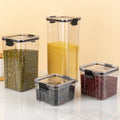 2024 Wholesale Transparent Sealed Air Tight PET Food Storage Tank for Kitchen and Home Use