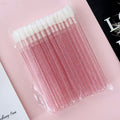 Disposable Lip Brush Gloss Applicator Wands Lip Brush Makeup Tool Pink White Black Lip Brush for Lash Extension