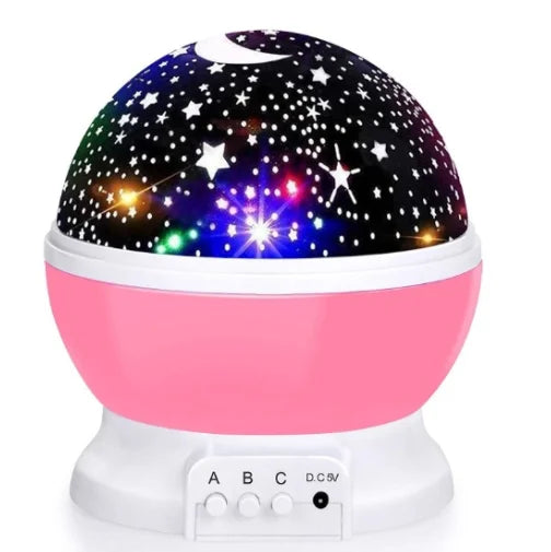 Drop Shipping 360 Degree Rotating Color Changing Star Night Light Projector Modern ABS Stars Sky Lighting for Bedroom Kids Gifts