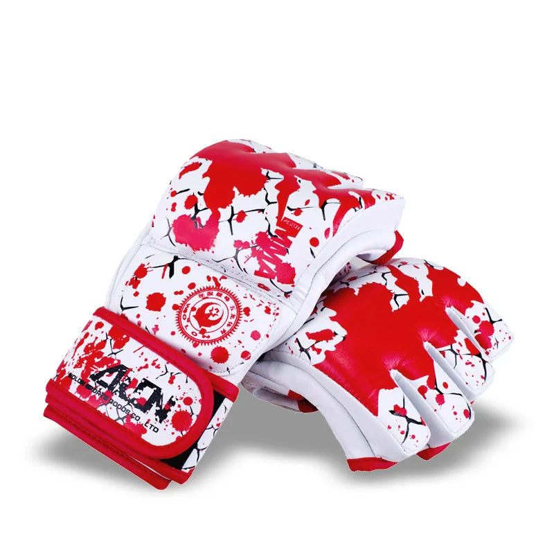 MMA Sparring Gloves PU Leather Customizable for Training and Boxing Fights