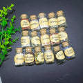 3.5cm Crystal Bottles Gift  Tumbled Small Wishing Bottle Healing Stones Gravel Chips Bottles for Gift and Home Decoration