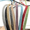 S577 Bling Rhinestone Shoes Cord Diamond Ropes Crystal Strips for Sandal Decoration Semi Round 1cm