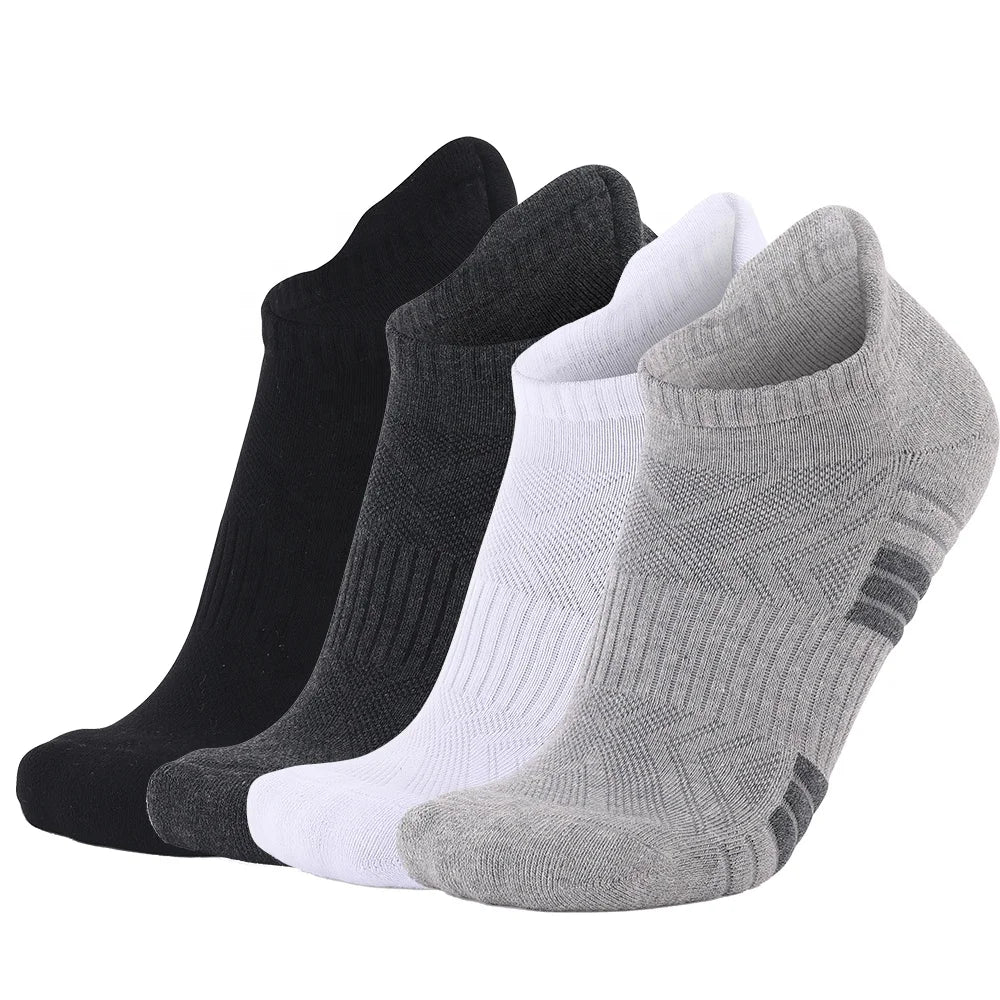 Wholesale Terry Bottom Casual Socks Thickened Outdoor Sports Socks Comfortable Breathable  Sweat-Wicking Ankle Running Socks
