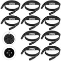3-Pin High Quality AC 220V 2M 10-Pack Non-Waterproof DMX512 Control Signal Cable Black Stage Lighting (Moving Head/Par/Lights)