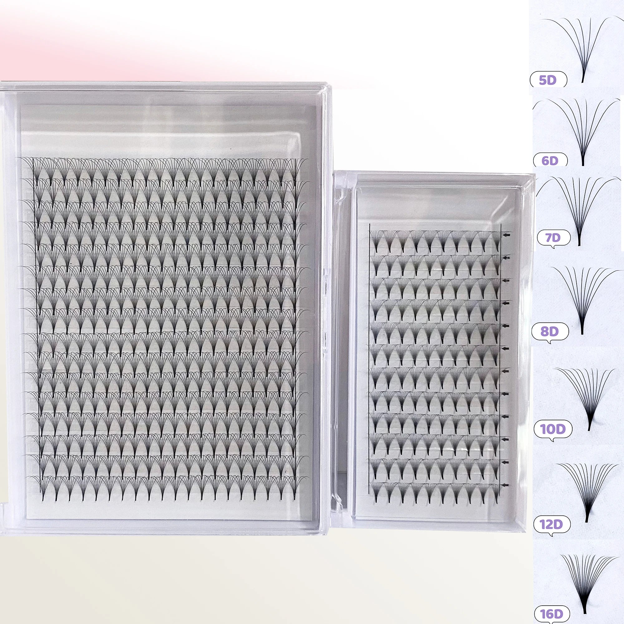 Manufacturing Vendors CC Curl 0.03 0.05 0.07 10D 12D 16D 20D Pointy Stem Lash Fans Korean Pbt Fiber Indivudal Eyelash Extensions