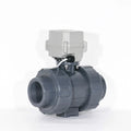 DN50 2 Inch 2 Way Plastic Connector 12V DC Electric Actuated PVC UPVC CPVC PPH True Union Motorized Ball Valve