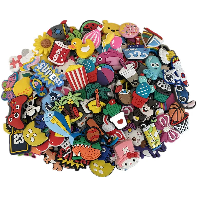 Wholesale Custom Designer Shoes Charms for Shoe Decoration Wristband Bracelet Accessories Fit Birthday Party Favors Gift