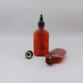 Amber Shell Shape 100ml Custom Color Plastic Bottle with Screw Cap Screen Printed for Liquid Soap & Glue Packaging