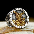 SS8-855R Steel Soldier Cool France Style Stainless Steel Silver Christian Lorraine Cross Rings for Men Women