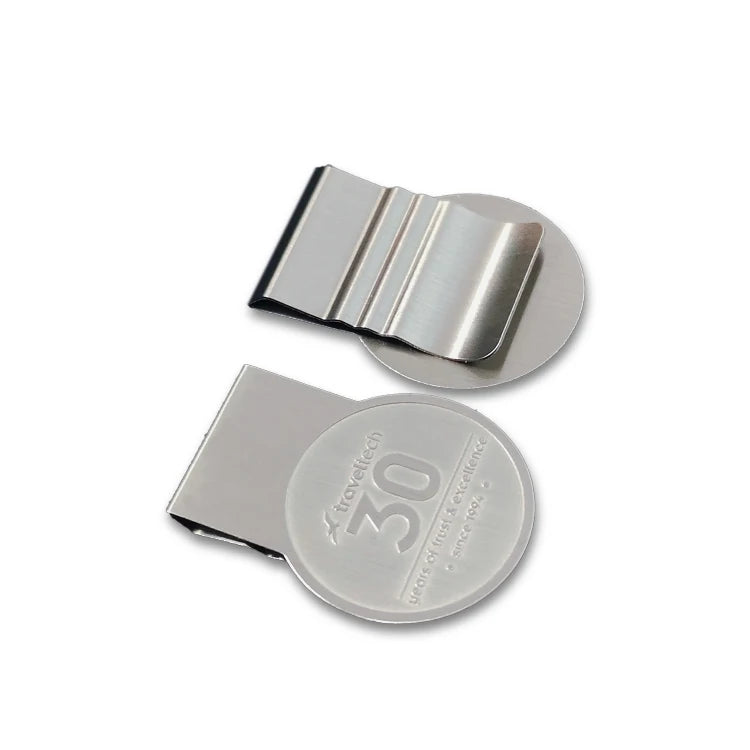 Cheap Steel Paper Clips Etching Logo Custom Promotion Office Stationery Bookmarks Metal Clips