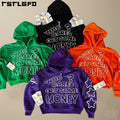 Custom Fashion Acid Wash Vintage French Terry 100% Cotton Luxury Boxy Rhinestone Distressed Cropped Zipper Hoodies