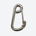 Industrial Stainless Steel 304/316 Keychain for Mining and Heavy Industry Smooth Mountain Buckle Hook with Plain Finish