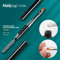 Nailpop Professional UV Gel Nail Art Painting Brush Pen with Light Therapy Tools Fiber Material for Manicure