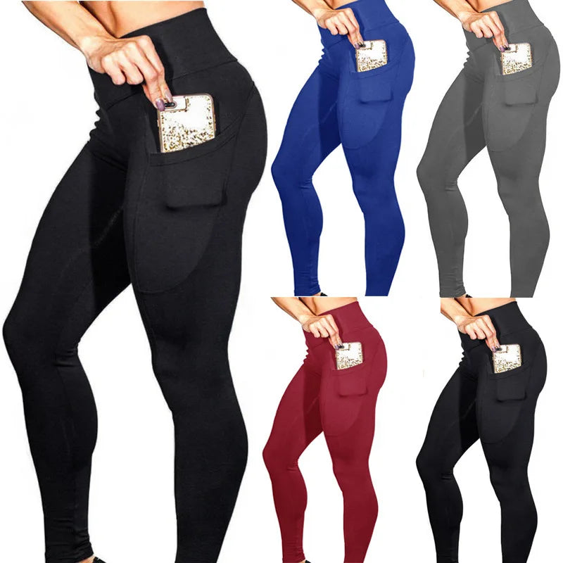 Super Soft Lightweight Fitness High Waisted Gym Yoga Leggings for Women Pants 100% Polyester Plus Size Women's Clothing