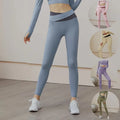 MAYYOUNG Women's XL High V Cut Crossover Yoga Legging Custom Logo Seamless Fitness Workout Pants Elastic Waist New Polyester