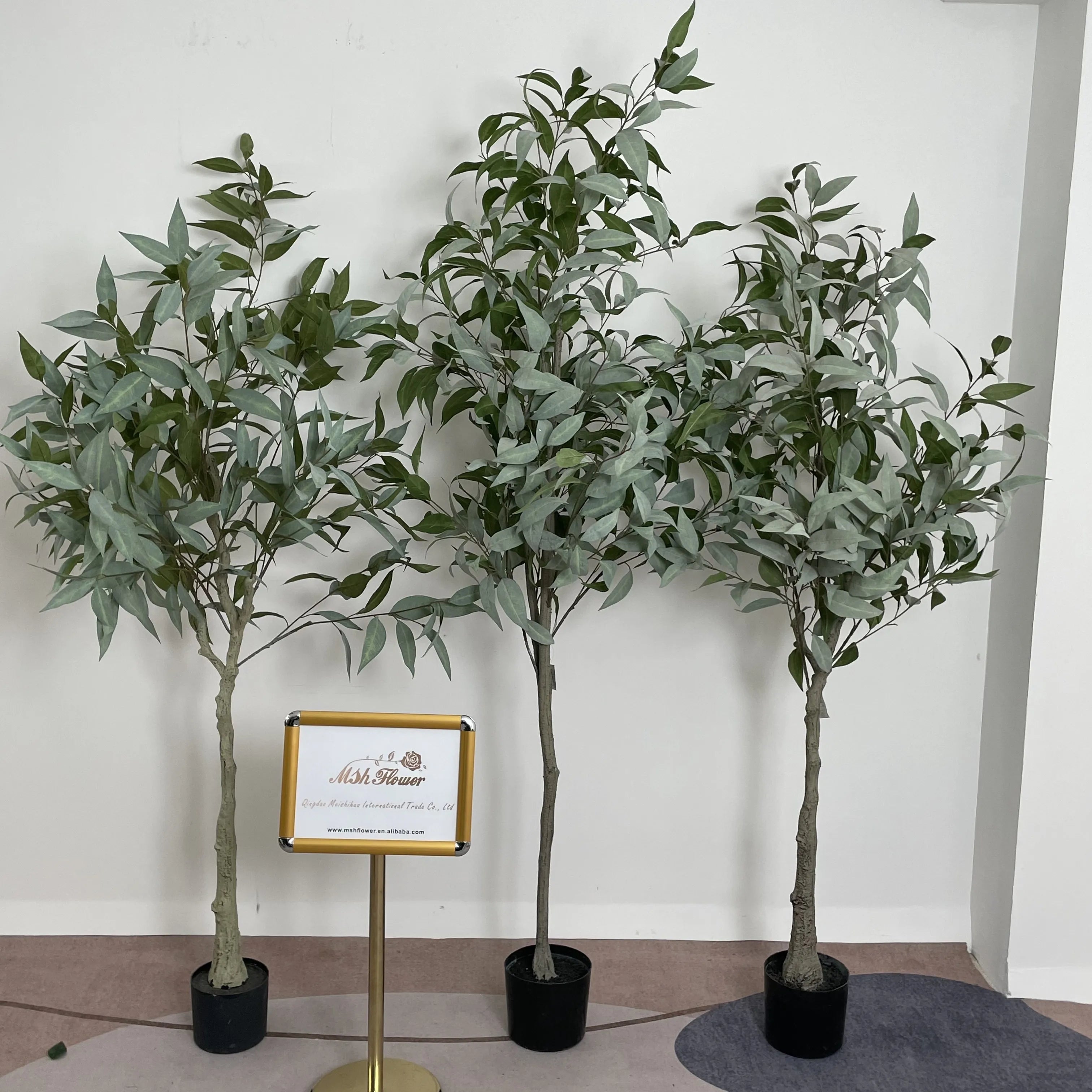 Vv318 Supplies Wholesale Artificial Eucalyptus Trees Artificial Plants Artificial Green Plants Plant Pot Hotel Home Coffee Shop