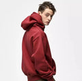 High Quality 100% Cotton Thick Blank Plain Hoodie Custom Heavyweight Oversized Mens Hoodies