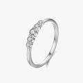 Ailmay Exquisite Sterling Silver 925 Stackable Geometric Design Round Finger Rings for Women Fashion Simple Plain Fine Jewelry