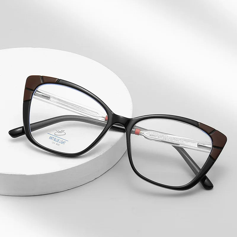 Ebay Hot Sell Prescription Eyewear square Eye Cat Frame Optical for Ladies