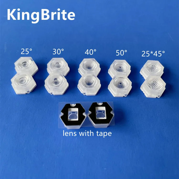 with Double-sided Tape 15mm 5050 Lens Waterproof Led Lens 20/30/45/60/oval Beam Available