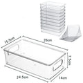 Stackable PET Plastic Storage Bins Rectangle Organizer for Pantry Multi-Use Large Bin for Food Organization Injection Technics