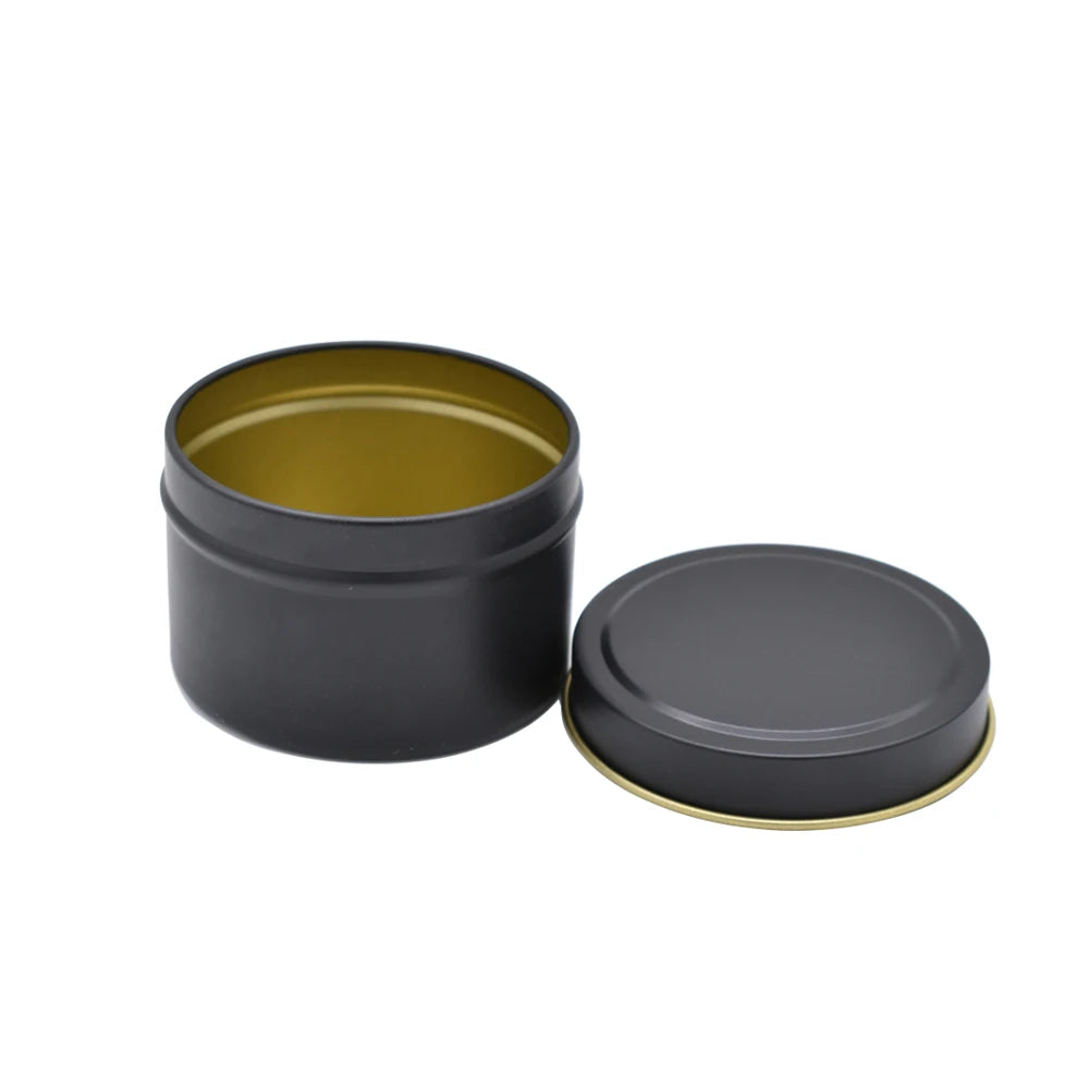Candle Round Lid Containers Metal Tin Can