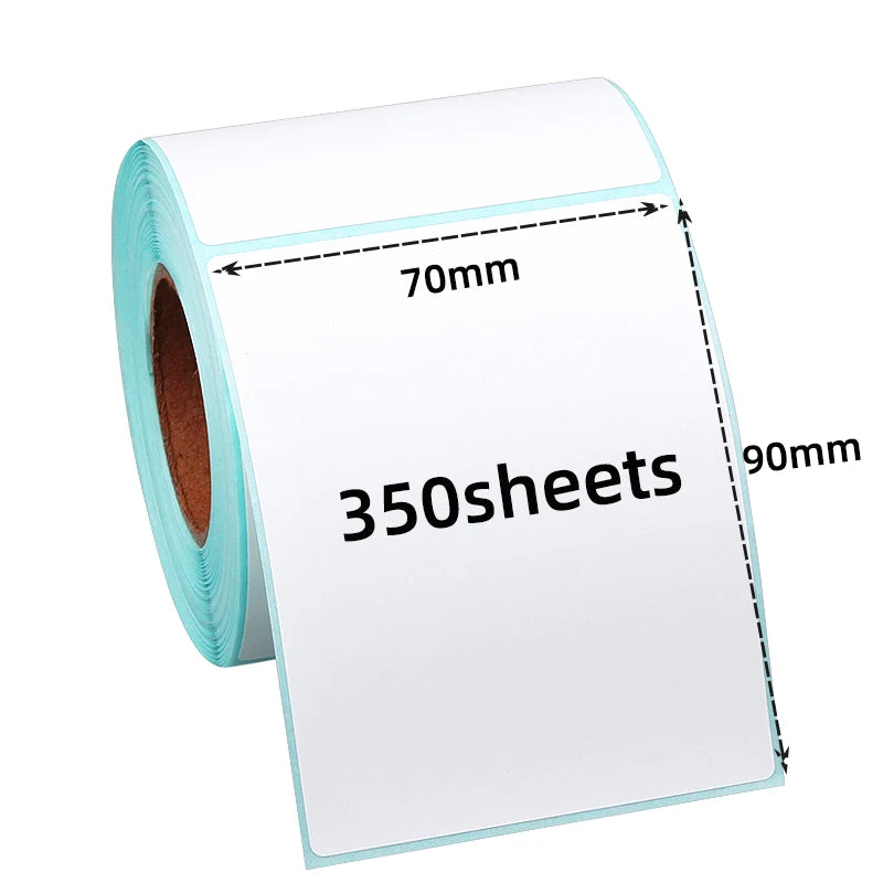 Direct Factory Wholesale Customized Size 70X90mm Thermal Label Stickers 300 Sheets Self-Adhesive Waterproof