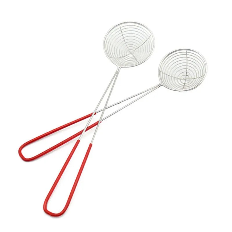 Stainless Steel Silver Boba Pearl Scoop Strainer Skimmer Mini Size Colander Mesh Dishwasher Safe Eco-Friendly Restaurant Home