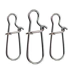 100 Pcs /bag Fishing Duo-lock Snap Pin Stainless Steel Nice Snaps Tackle Connector