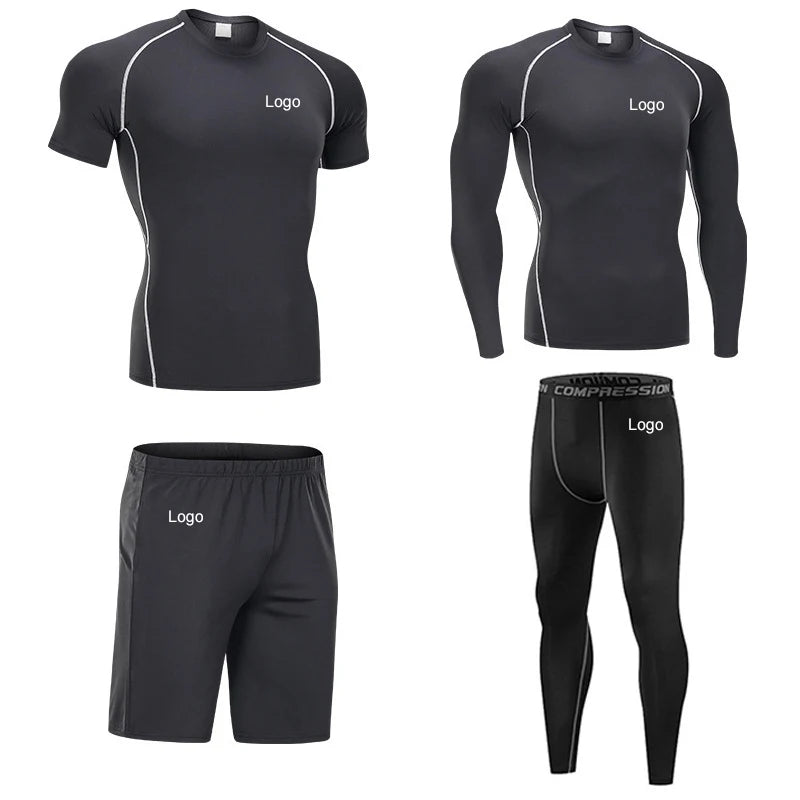 Plus 3XL Conjuntos Deportivos Hombre Gym Wear Athletic Active Workout Clothes for Men Sportswear Set