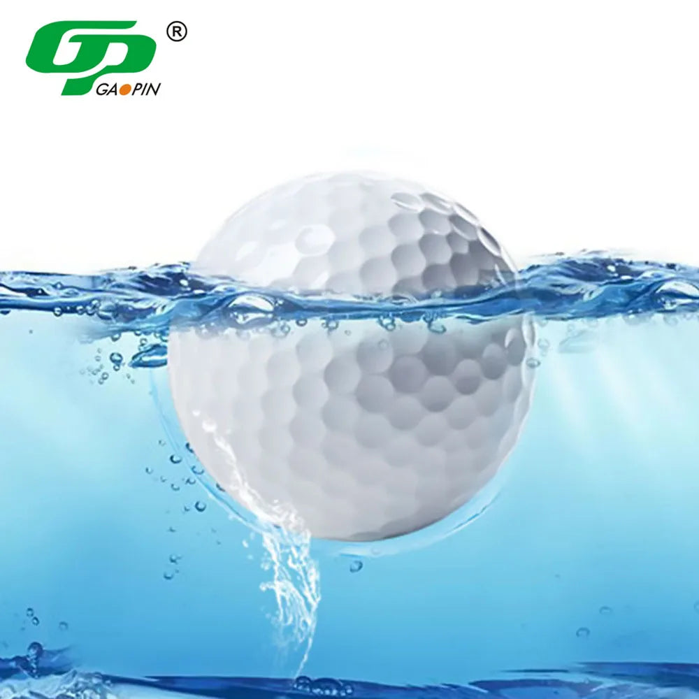 GAOPIN PJ-302 White Floating Golf Driving Range Balls (Surlyn/Polyurethane 90%-95% Elasticity) for Men Golfers-Water Fun Balls