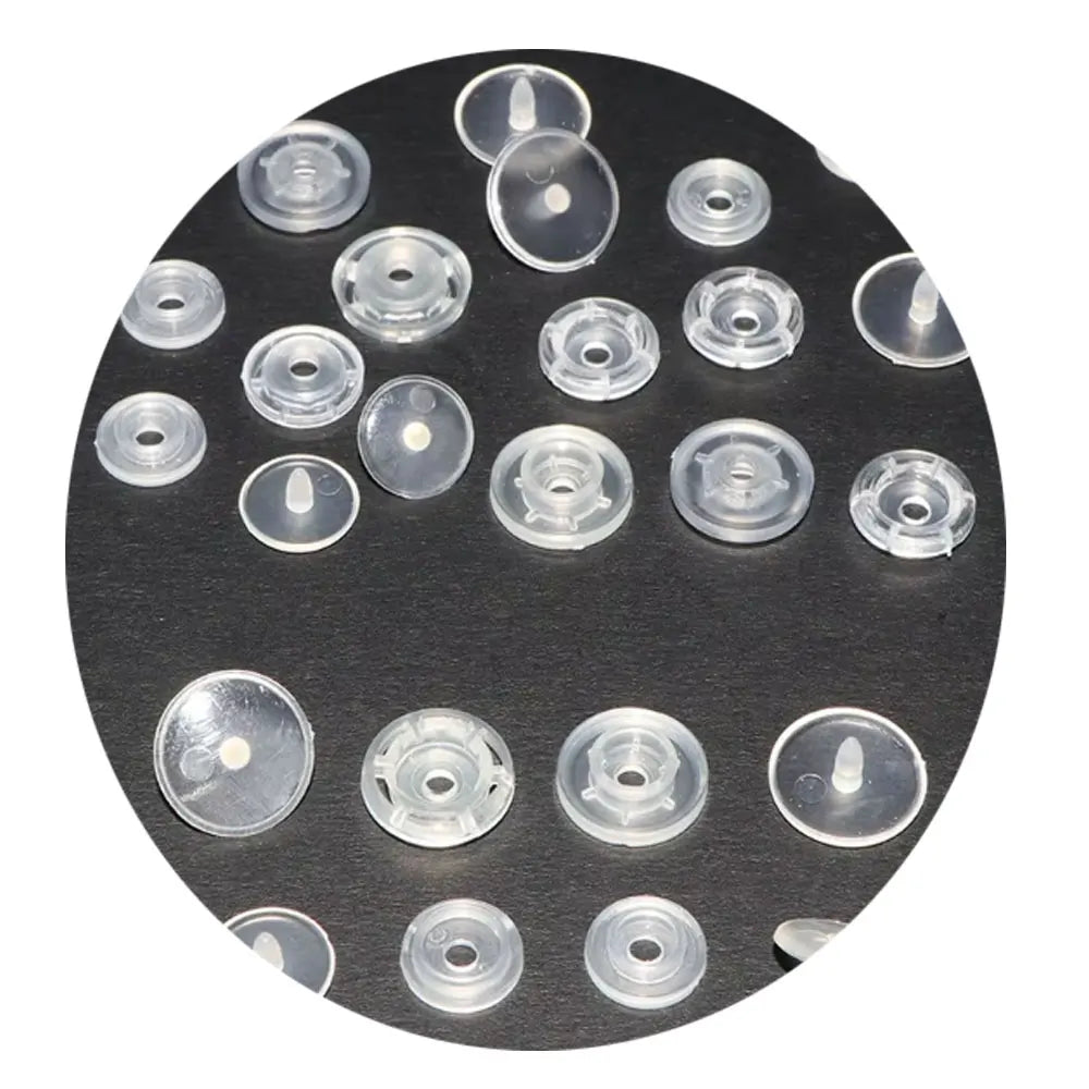 Wholesale Clear Transparent Plastic Snap Button High Quality Plastic Press Snap Button
