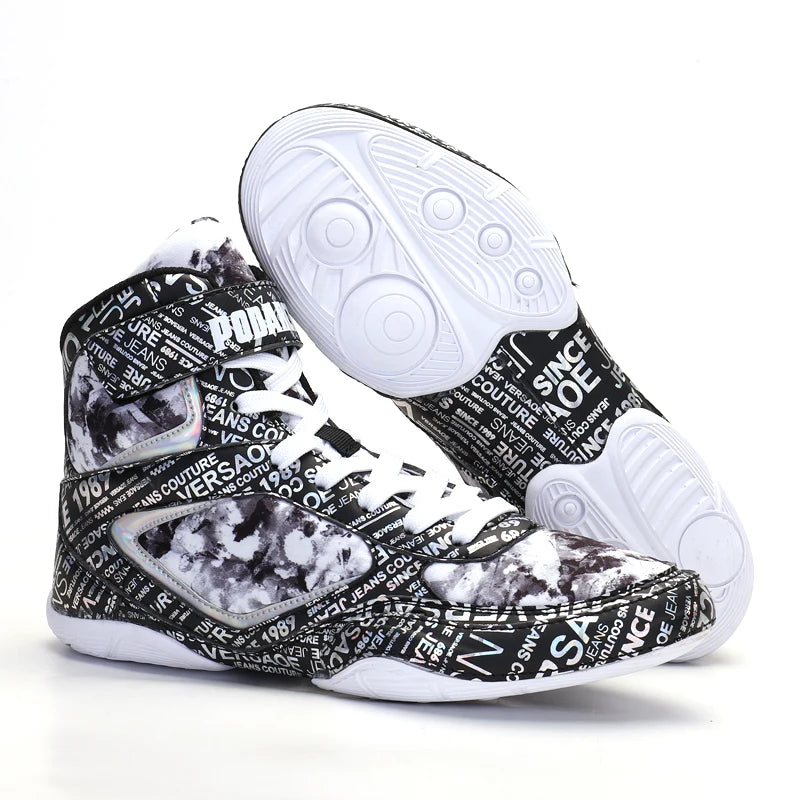 Professional Fitness Bodybuilding Gym Boxing Shoes for Men-Leather for Winter Summer Spring & Autumn