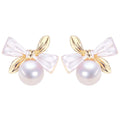 Wholesale S925 Silver Needle Pearl Stud Earrings Natural Freshwater Pearl Earrings for Women