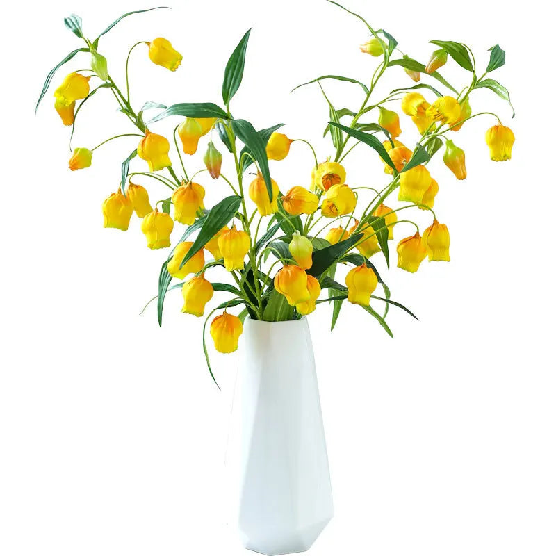 2023 95cm Chinese Lanterns Flowers Artificial Hanging Flower Lantern Campanula Lily of the Valley Campanula