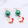 Trendy Christmas Gift Statement Dangling Pearl Earring Hooks Set Fashion Jewelry Gold Plated Designer Drop Earrings Women