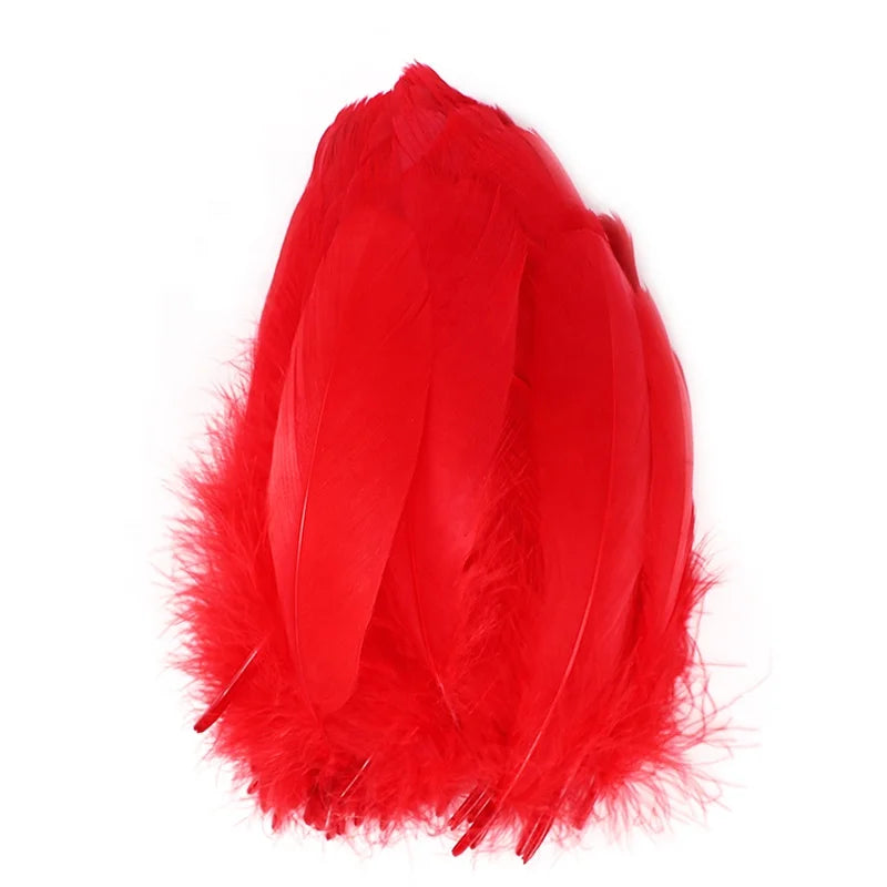 Wholesale 5.2-6.8 Inch (13-17 Cm) Dyed Goose Feathers Hot-Selling Plumas for Crafts and Hair Accessories with Washed Pattern