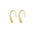 Unique Small Drop Stainless Steel Gold Stud Earrings Base Hook Pad Base DIY Jewelry Making Supplies Findings