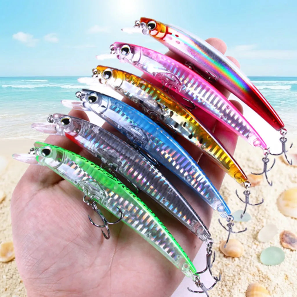 Wholesale 12cm 14g Saltwater Minnow Fishing Lure  Blood Hook Vivid Natural Artificial Fishing Bait