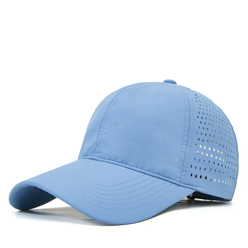 Wholesale RTS 6 Panel Cap Outdoor Sports Sun Hats Plain Trucker Hats for Men Blank Nylon Mesh Baseball Caps