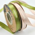Silk Satin Rope Gift Set Green Satin Ribbon Spool for Wedding Gift Wrap and Box Packing