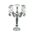 5 Arms Crystal Candelabra Crystal Glass Candle Holder for Wedding Favor