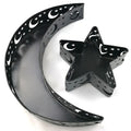 New Ramadan Kareem Iron Tray Decor Moon Star Shaped Eid Mubarak Gift Box Dessert Tray Craft for Islam Muslim Party Festival