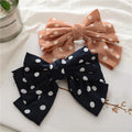 MIO Fashion Girl Print Polka Dot Hairpin Accessories Fashion All-match Girl Bow Hairpin Hair Accessories