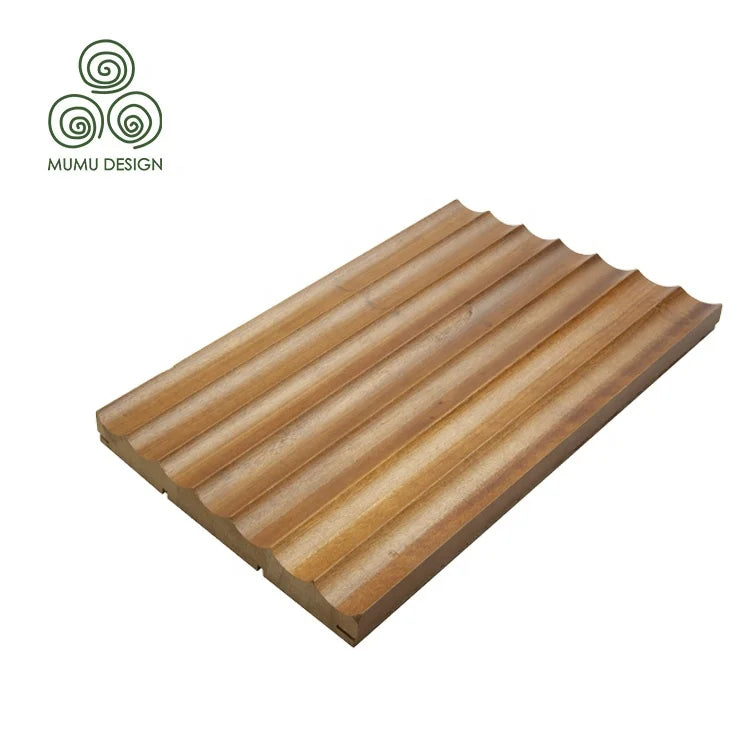 MUMU Manufactures Room Decor Solid Wood Grooved Soundproof System Wall Acoustic Wall Panels for Home and School