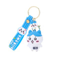 Cute Silicone Keyring Chi Kawai 3D Novelty Keychain Usagi Character Anime Key Holder